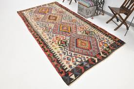 vine turkish wool kilim rug