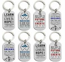 12 pack motivational keychains small