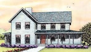 Plan 41013 Farmhouse Style With 4 Bed