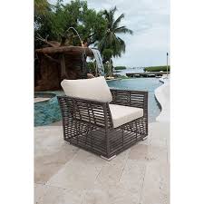 Graphite Wicker Outdoor Lounge Chair