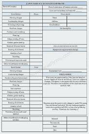 Excel Invoice Template Free Of Lawn Service Care Forms Mowing Quote