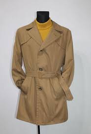 Detective Trench Coat Men 70s Vintage