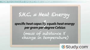 How To Calculate Specific Heat Capacity For Different Substances