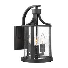 Osimir Outdoor Wall Sconce 3 Light Exterior Wall Mount Lantern Light In Black Finish With Bubble Glass Lamp Shade Modern Outdoor Lighting Fixtures