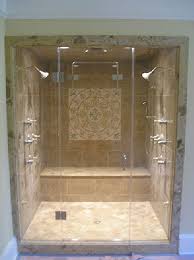 inline frameless shower enclosure