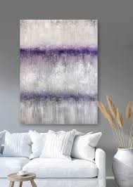 Abstract Oil Painting Purple Sky