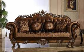 Wooden Sofa In Beautiful Hand Carving Decor