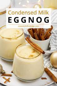 condensed milk eggnog without heavy