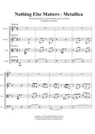 Nothing else matters is a power ballad by the american heavy metal band metallica. Nothing Else Matters Metallica Arranged For String Quartet Sheet Music Pdf Download Sheetmusicdbs Com