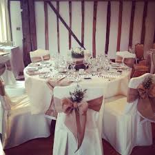 Rustic Chair Covers Sashes Table