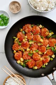 easy sweet and sour shrimp just a taste
