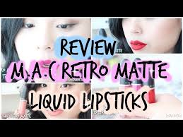 m a c retro matte liquid lipsticks
