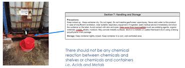 Chemical Storage Chemicals Management Guide Training For