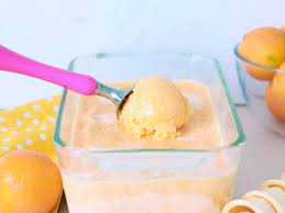orange creamsicle ice cream made with