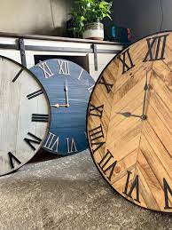 Wood Wall Clock Rustic