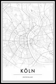 Check flight prices and hotel availability for your visit. Koln Map Poster