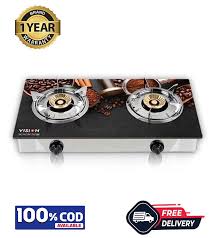 Double Glass Gas Stove Chocolate 3d