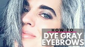 Blonde will complement your hair and you should have brown eyebrows. How To Dye Gray Eyebrows Diy Nikol Johnson Youtube