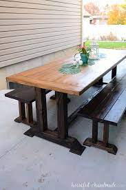 outdoor dining table plans houseful