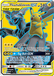Character cards each pokemon has a type (there are 11 in the trading card game), such as fire, water, psychic, metal or dragon. Pikachu Zekrom Gx Team Up Tcg Card Database Pokemon Com