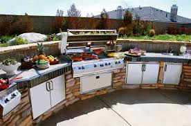 Outdoor Kitchen And Fireplace
