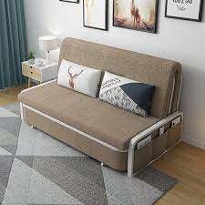 Modern Khaki Cotton Linen Upholstered