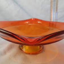 Orange Bowl Viking Glass Vintage Epic