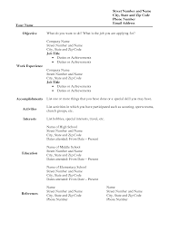 Lovely Free Blank Resume Templates For Microsoft Word