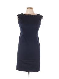 Details About Jones New York Signature Women Blue Casual Dress 4 Petite