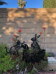 Metal Silhouette Cut Out Garden Stake