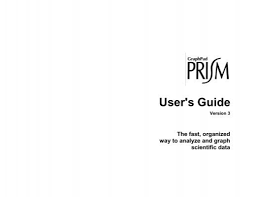 prism 3 windows user s guide graphpad