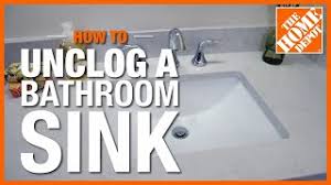 how to unclog a bathroom sink the