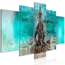 Canvas Print Turquoise Meditation 5