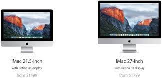 Pay for your new mac over 12 months at 0% apr with apple card.* just choose apple card monthly installments when you check out to apply. 21 5 Inch 4k Imac Vs 27 Inch 5k Imac Which Retina Desktop Should You Get Imore