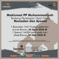 Ramadhan tahun 2019 jatuh pada hari senin, tanggal 6 mei 2019 m. Ini Dia Keputusan Pp Muhammadiyah Mengenai Tanggal 1 Ramadhan 1441 H Lazismu Sragen