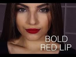 bold red lip makeup tutorial you