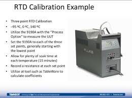 Rtd Calibration Procedure Dry Block Calibration Of Rtd