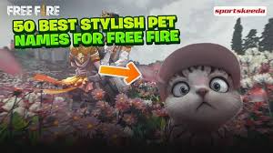 Free fire is a multiplayer mobile battle game officially published and developed by garena studios. 50 Best Stylish Pet Names For Free Fire In January 2021