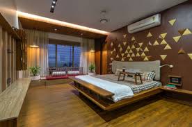 75 asian dark wood floor bedroom ideas