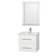 You have to purchase the faucet and we chose the american standard town square single faucet. Centra 24 Single Bathroom Vanity For Undermount Sinks By Wyndham Collection Matte White Single Bathroom Vanity Single Sink Bathroom Vanity White Vanity Bathroom