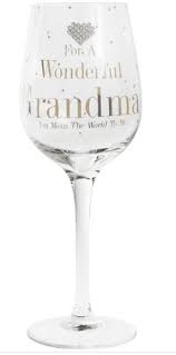 Mad Dots Grandma Wine Glass Gift