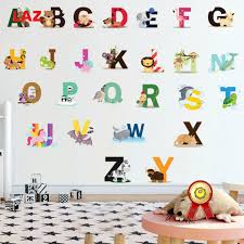 3 Sheets Abc Letters Wall Stickers