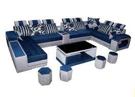 modern luxury velvet u shaped sofa set