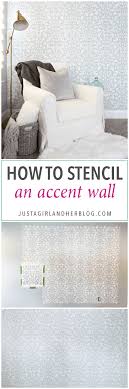 how to stencil a wall a beginner s