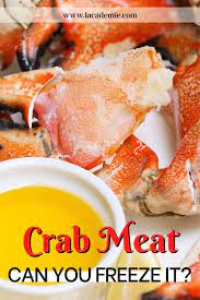 can you freeze fresh crab meat two