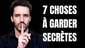 7 Choses à garder secrètes pour réussir - YouTube