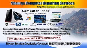 Describe the physical parts (hardware) and the programs that run the computer (software). Mussoorie Computer Hardware Software Repairing Services