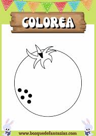 dibujos de frutas para colorear y