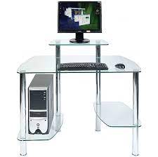 Glacier Glass Computer Desk Home