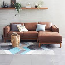 dekalb 2 piece leather sectional sofa